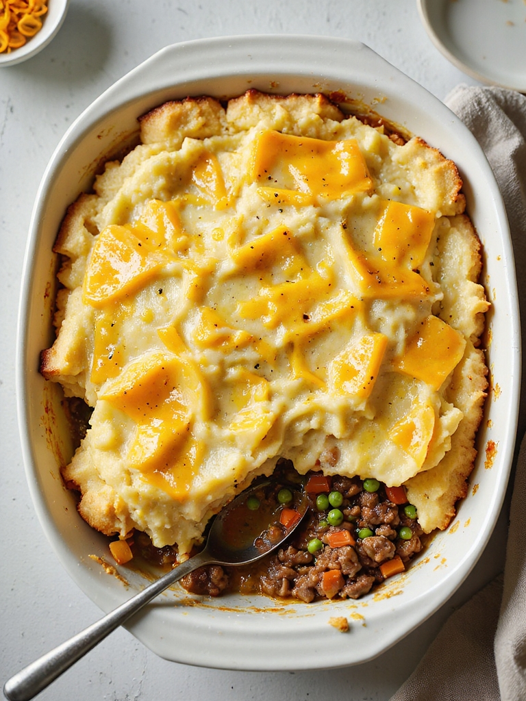cheesy ground beef shepherd s pie