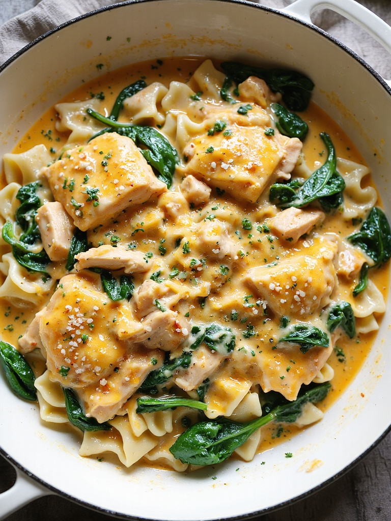 cheesy rotisserie chicken skillet