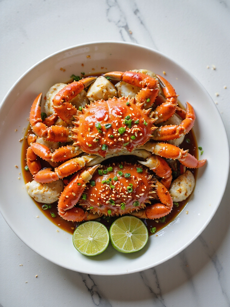 chili garlic glazed crab legs