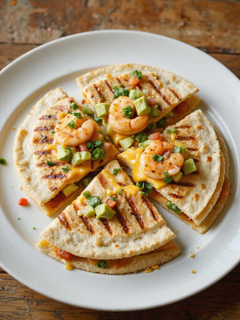 cilantro lime shrimp quesadilla filling