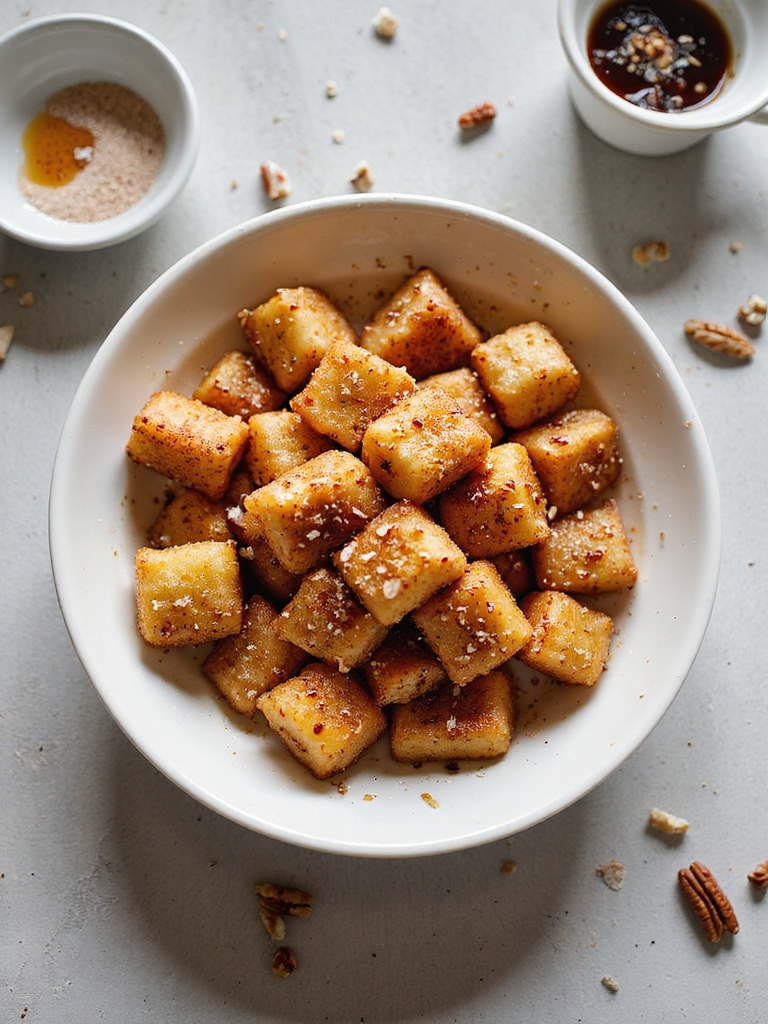 cinnamon sugar air fried tots