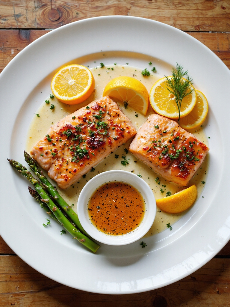 citrus herb marinated salmon steaks
