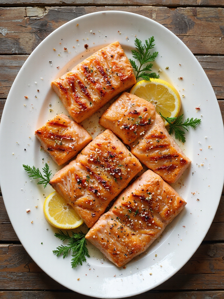 citrus marinated grilled salmon steaks