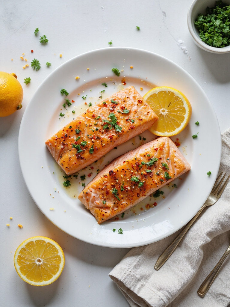 citrus spiced quick salmon rub