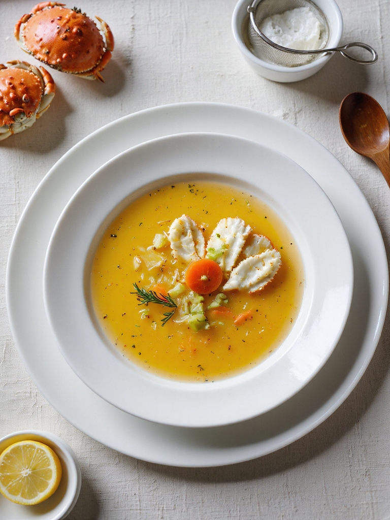 clarified roasted shell seafood stock