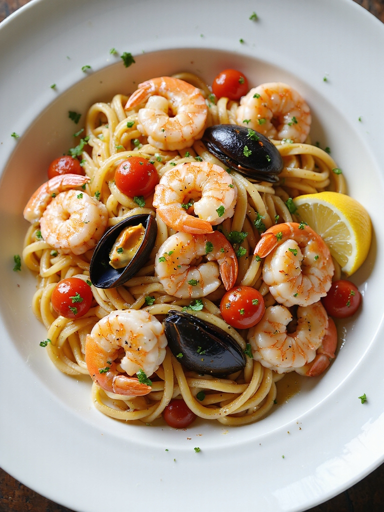 classic italian seafood linguine