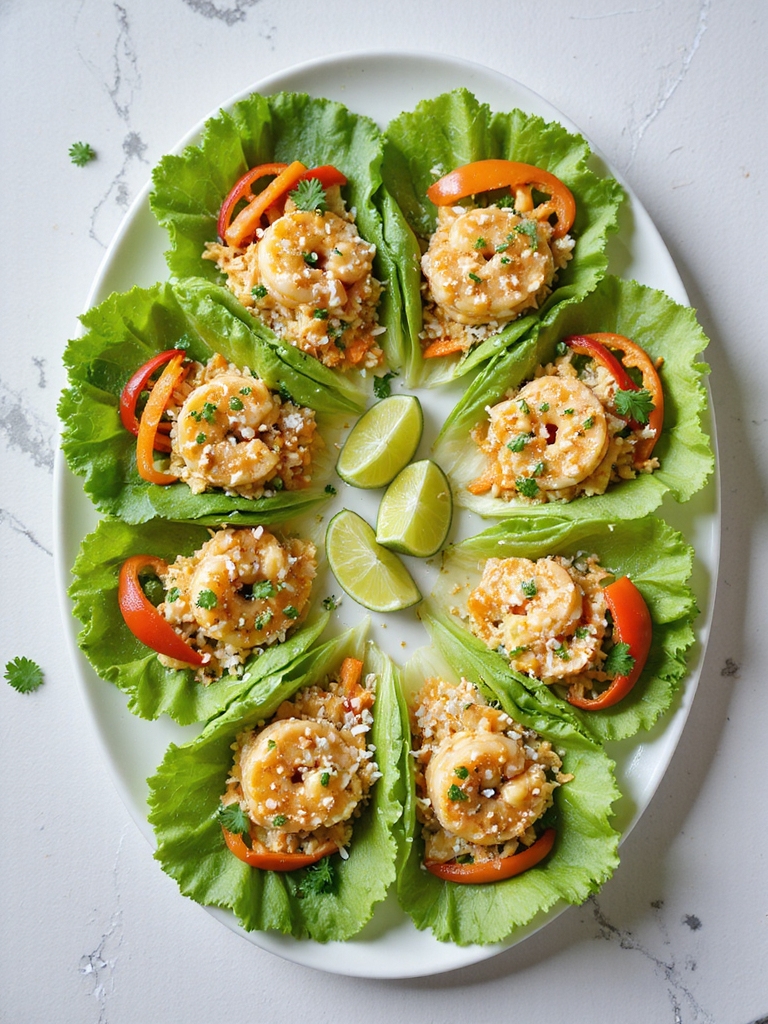 coconut curry shrimp lettuce
