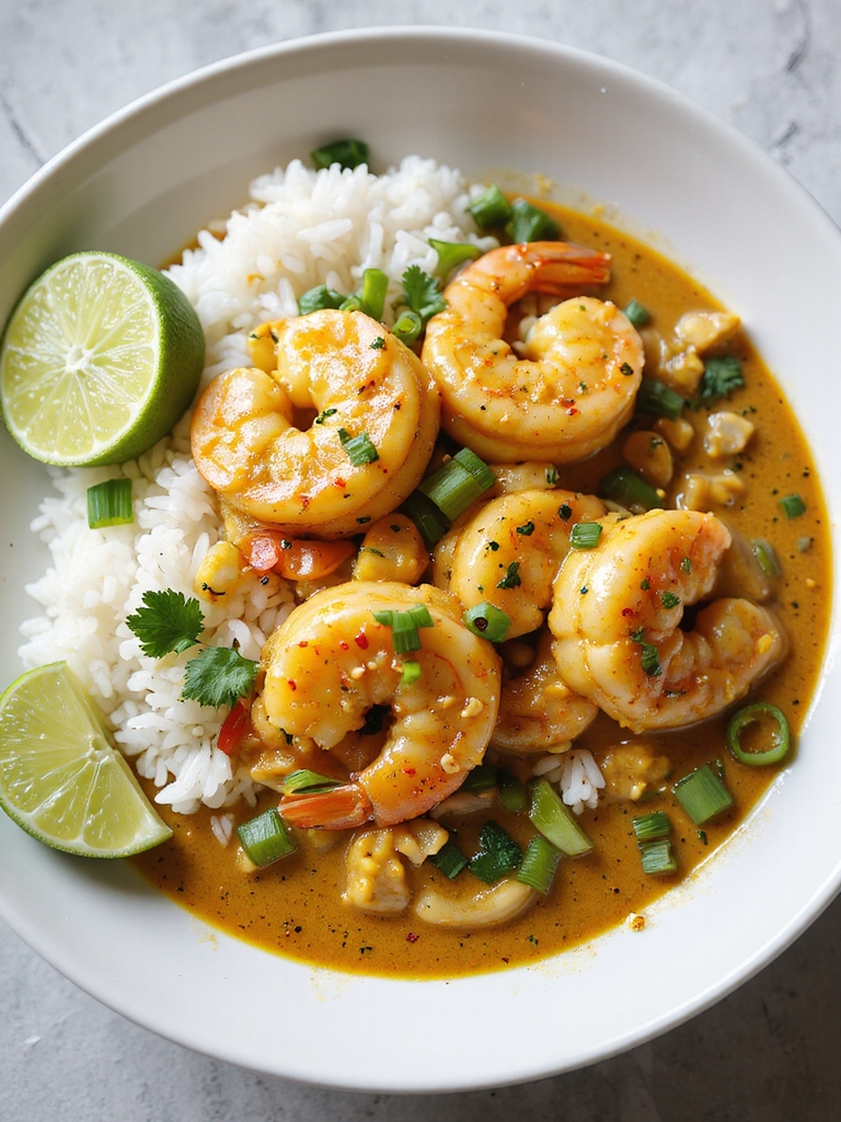 coconut curry shrimp rice