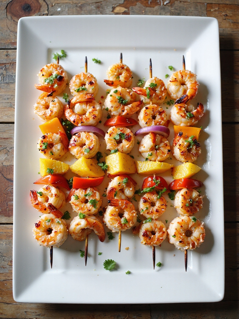 coconut lime grilled shrimp kabobs
