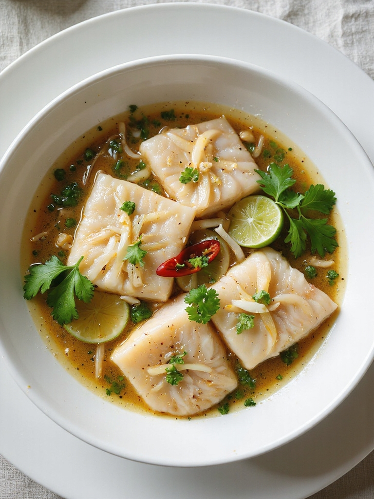 coconut lime poached tilapia