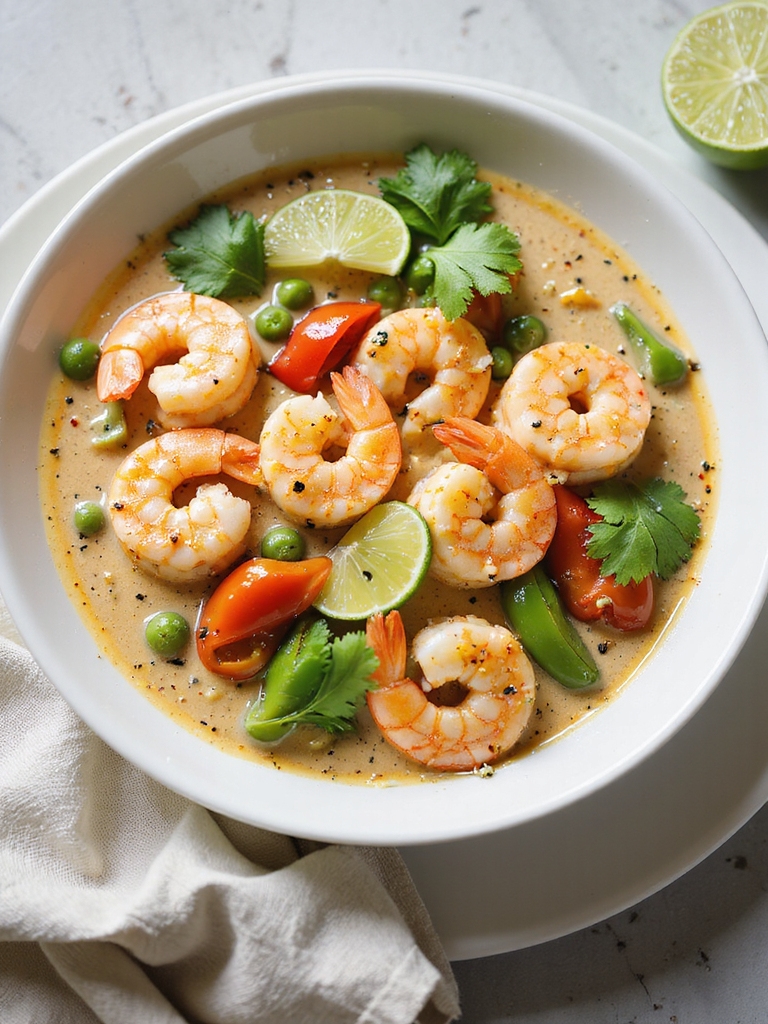 coconut lime thai shrimp stew
