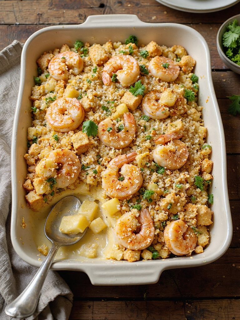 coconut pineapple shrimp stuffing