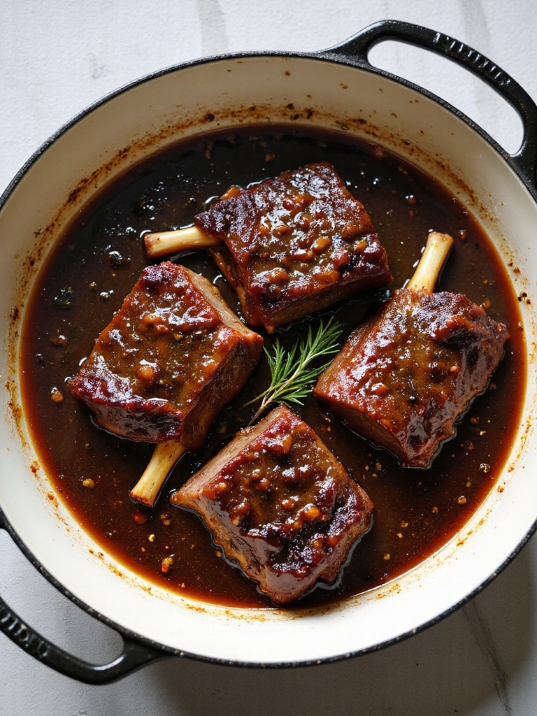 coffee cocoa braised short ribs