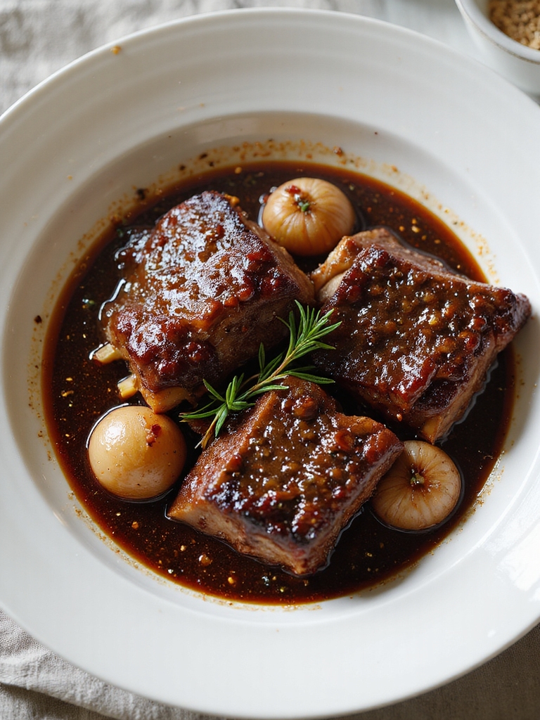 coffee cocoa braised short ribs
