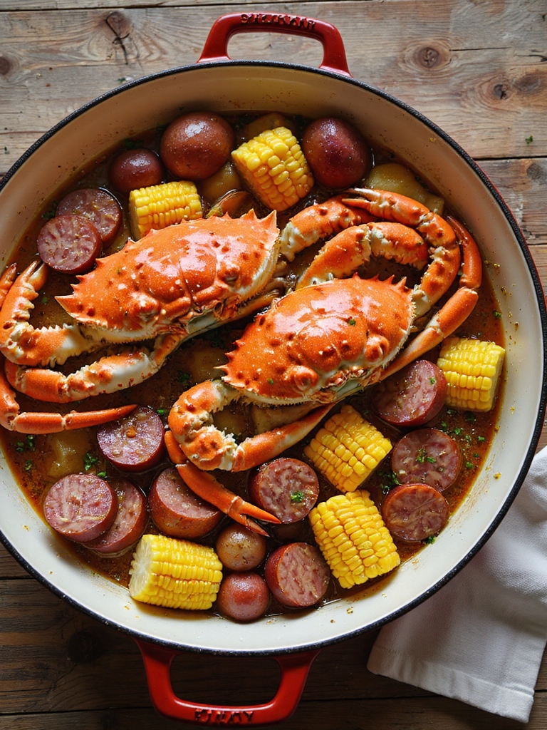 communal spicy seafood boil