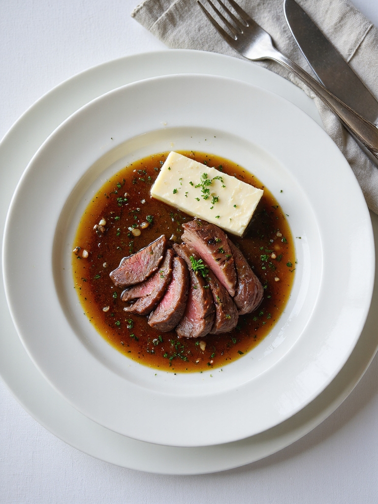 compound butter and pan sauce