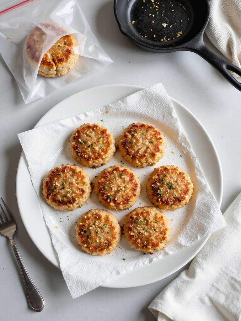 cool crisp safely reheated patties