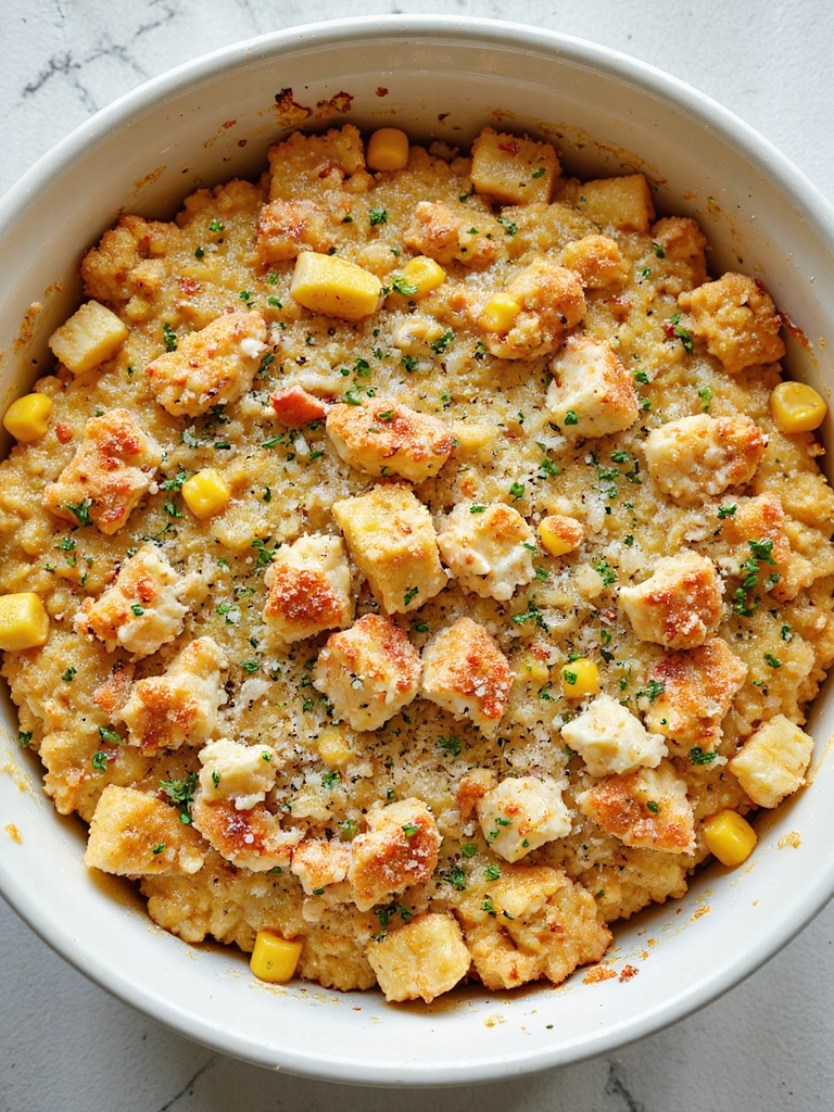 crab corn buttery herb stuffing