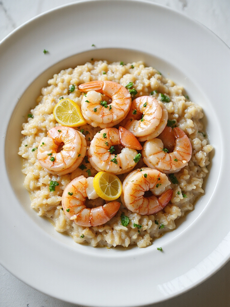 creamy arborio shrimp risotto