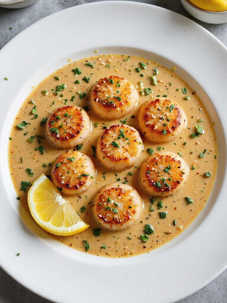 creamy cajun butter scallops