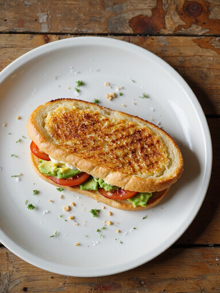 creamy cashew avocado grilled cheese