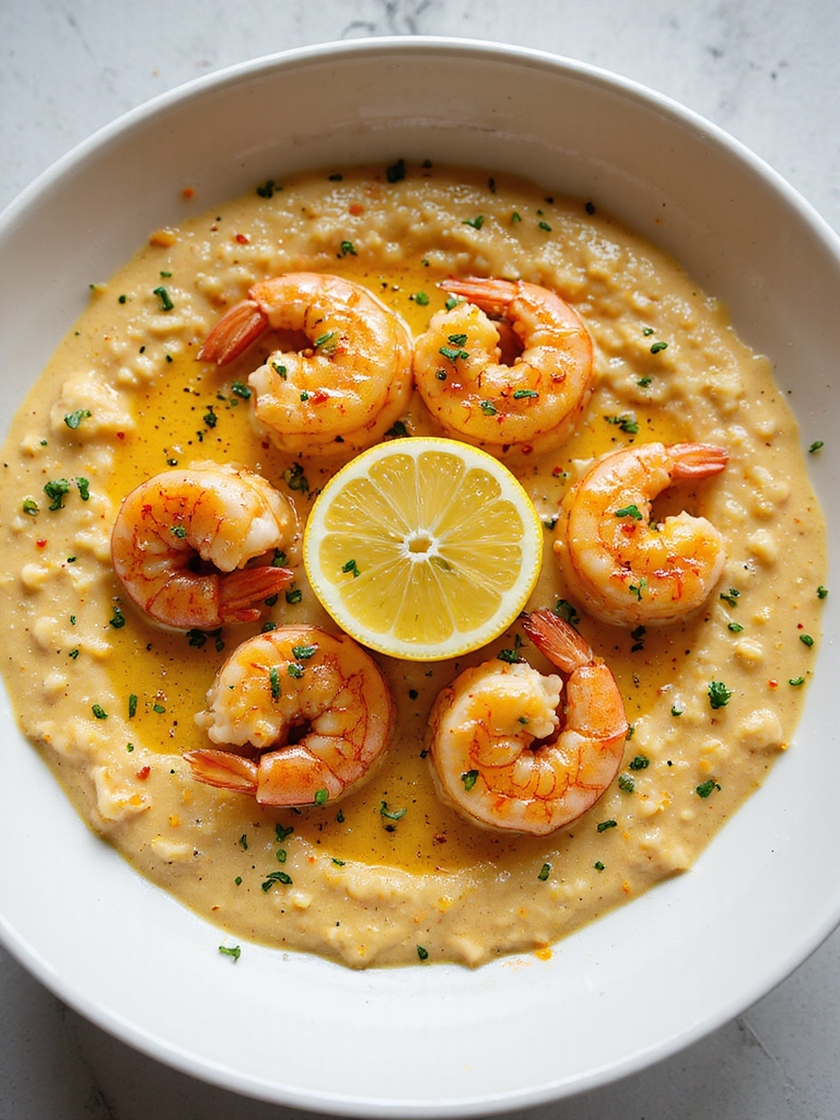 creamy cheesy shrimp grits