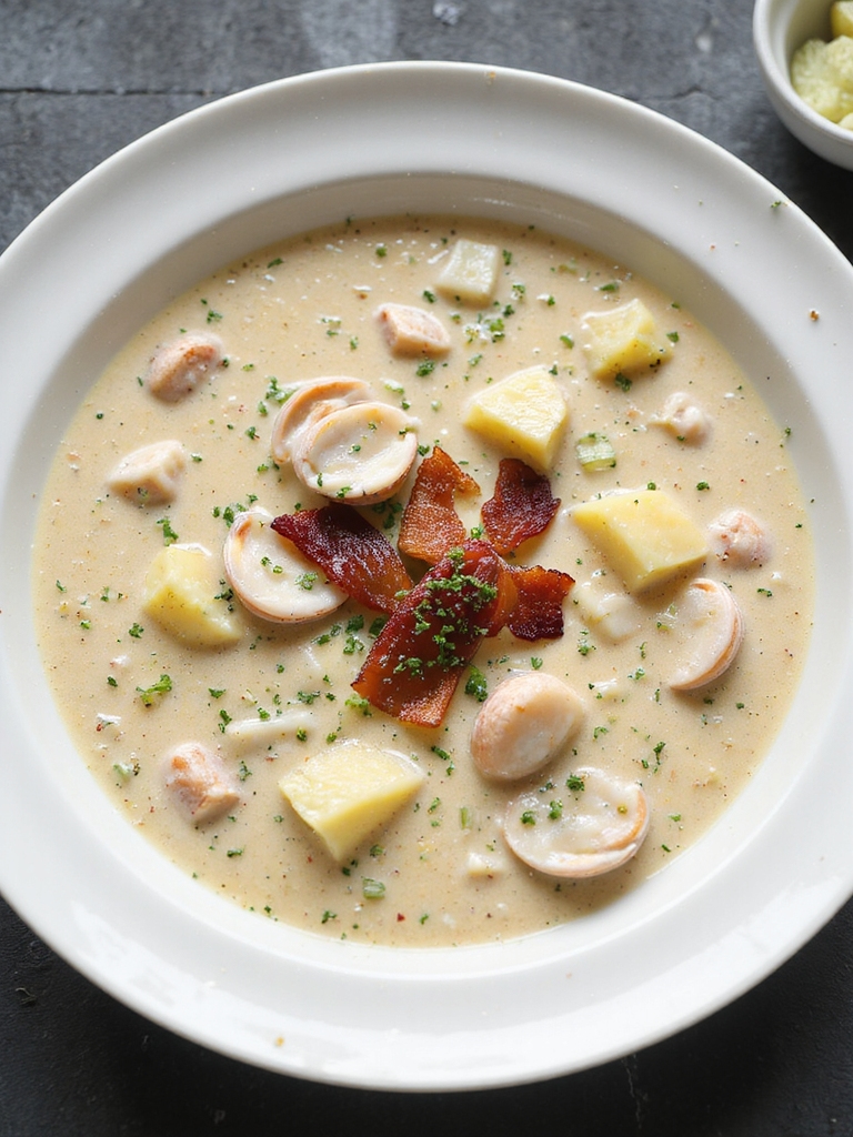 creamy clam chowder recipe