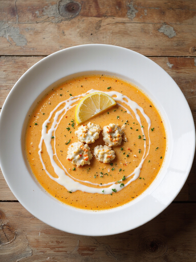 creamy elegant lump crab bisque
