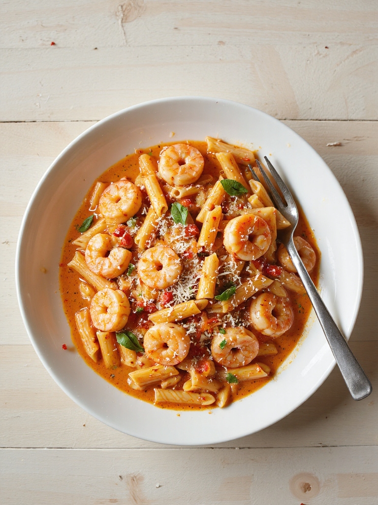 creamy garlic tomato shrimp