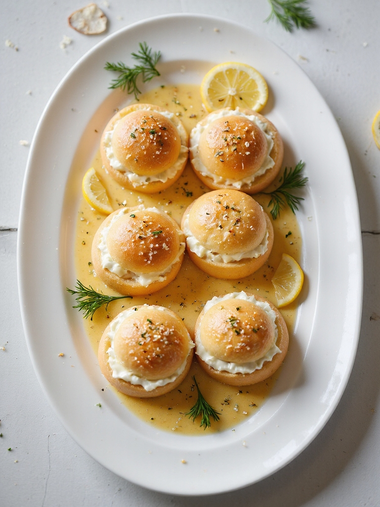 creamy herbed salmon rolls
