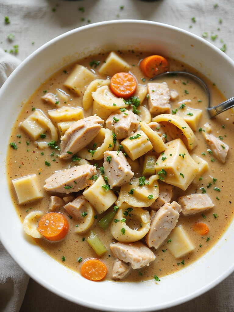 creamy instant pot chicken noodles