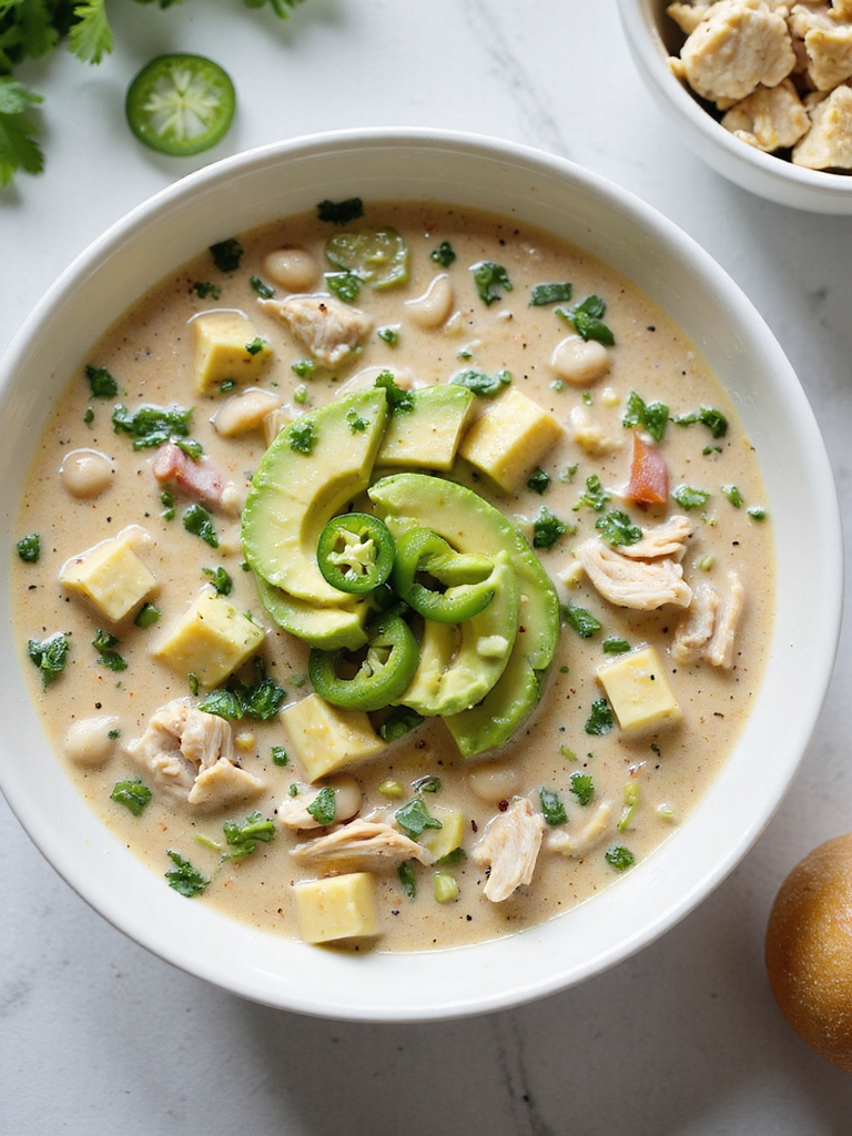 creamy lime avocado finish