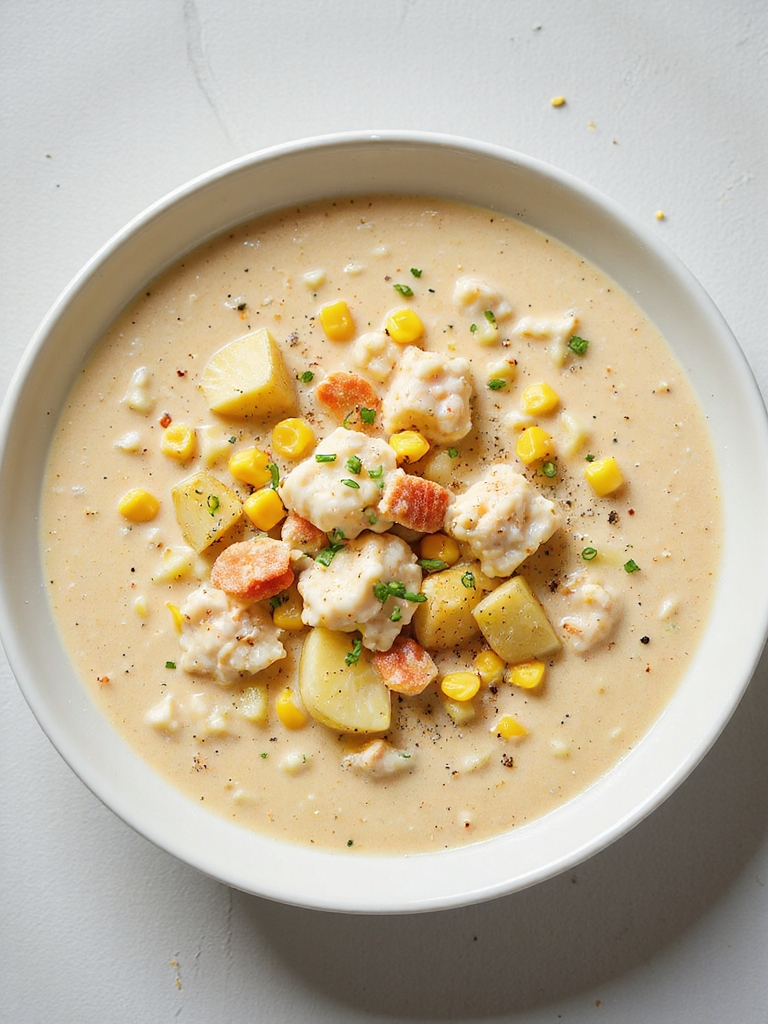 creamy lump crab chowder