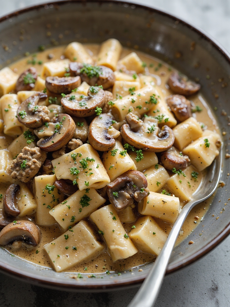 creamy mushroom swiss instant pot