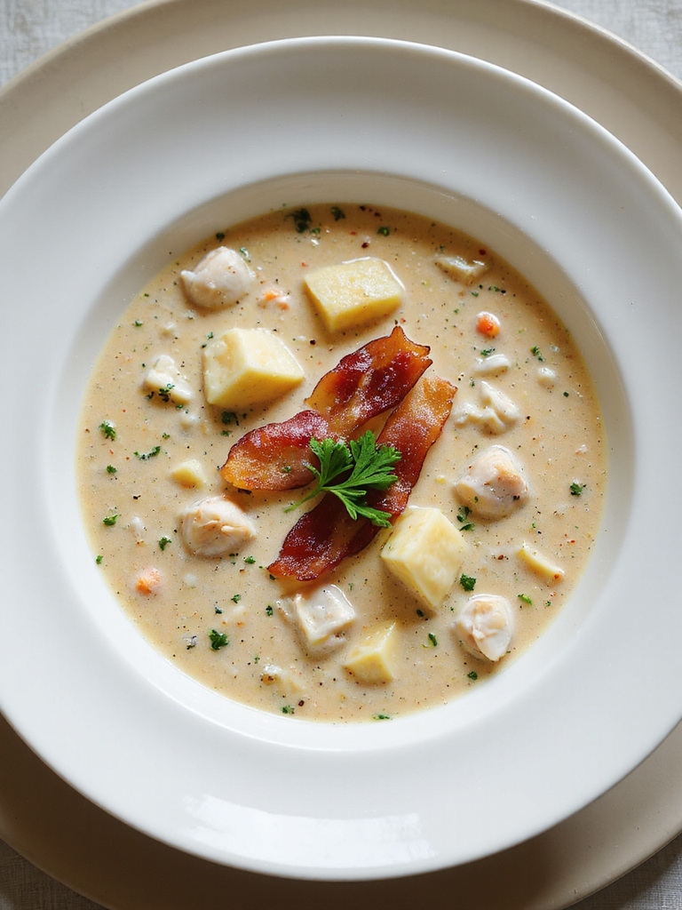 creamy new england clam chowder
