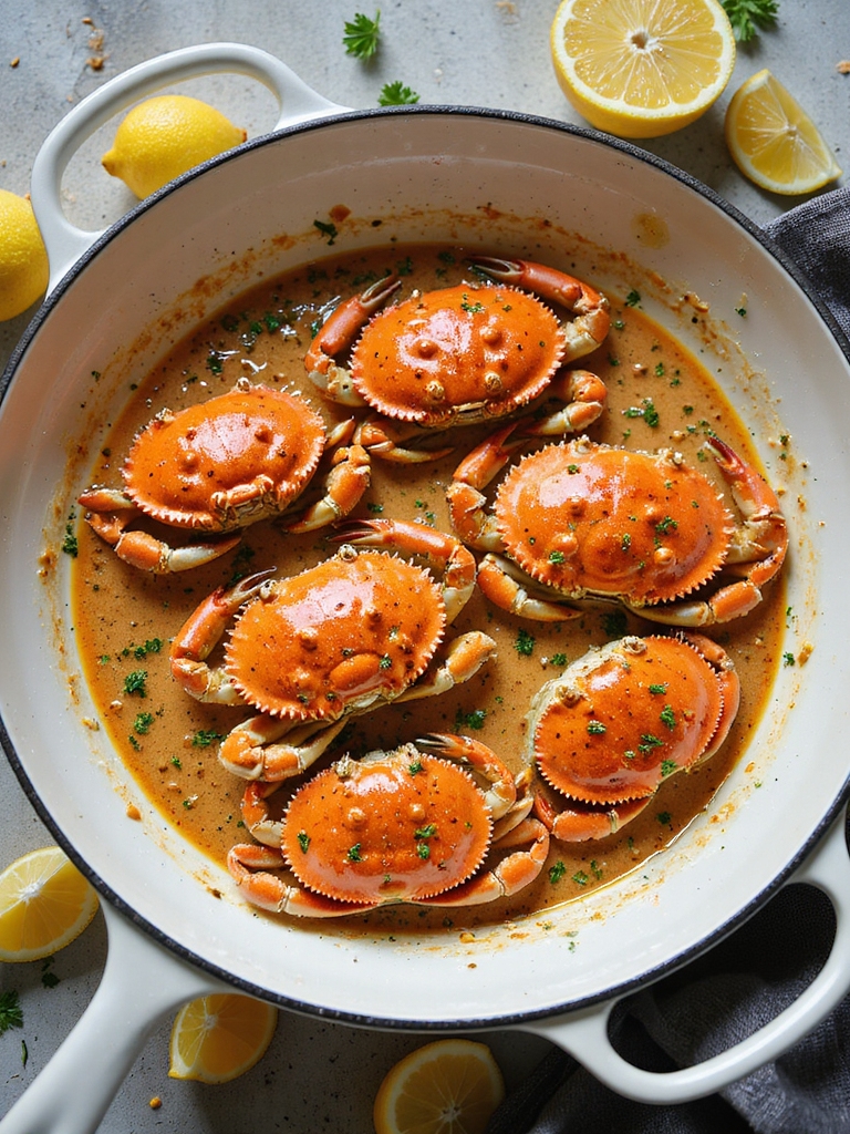 creamy old bay beer steamed crab