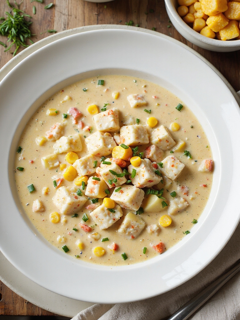 creamy quick lump crab chowder