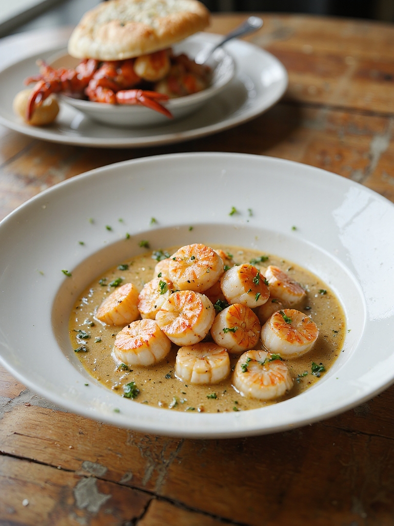 creamy sherry seafood newburg