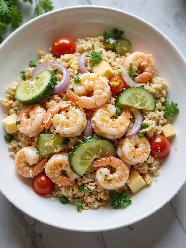 creamy shrimp pasta salad