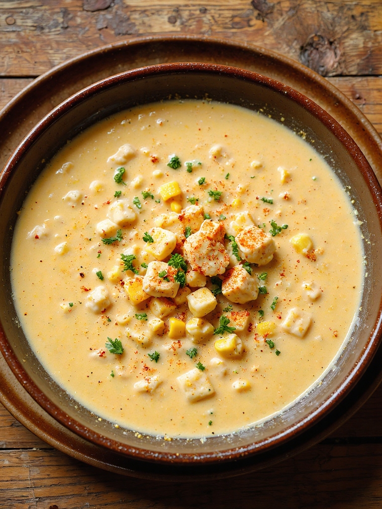 creamy surimi and corn chowder