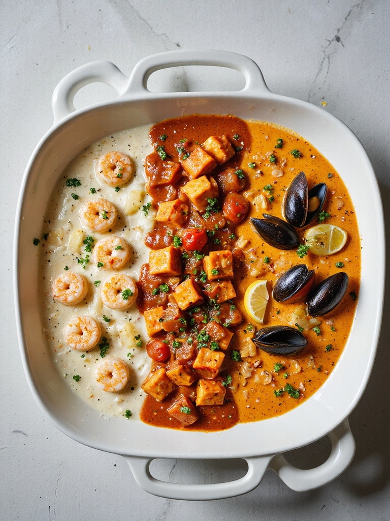 creamy tomato dairy free casserole