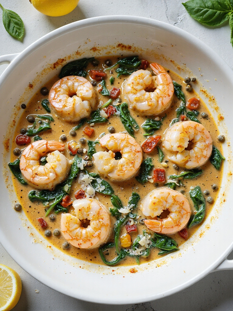 creamy tuscan shrimp delight