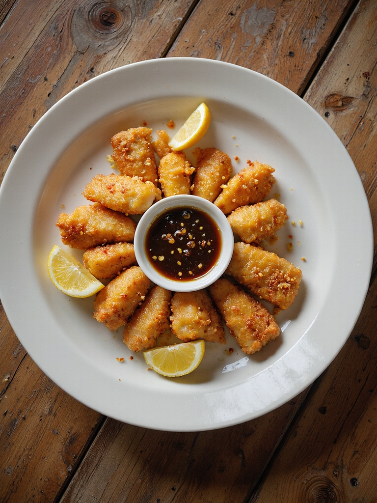 crisp chilled batter frying