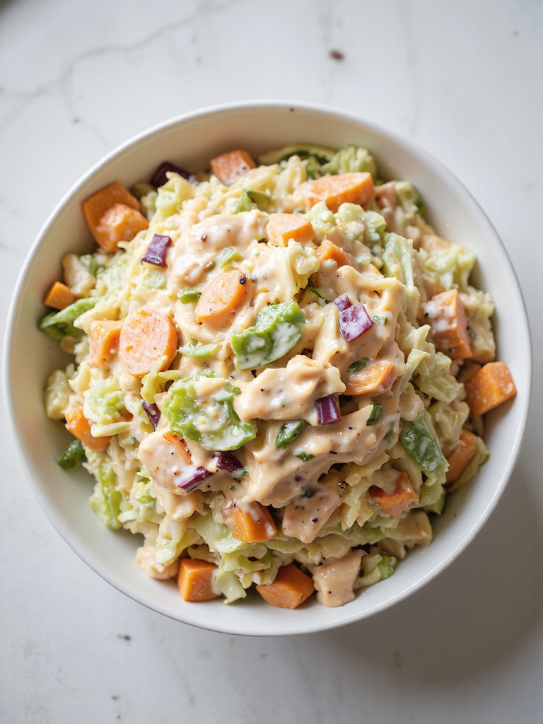 crisp creamy make ahead slaw