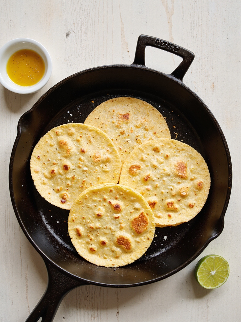 crisp golden corn tortillas