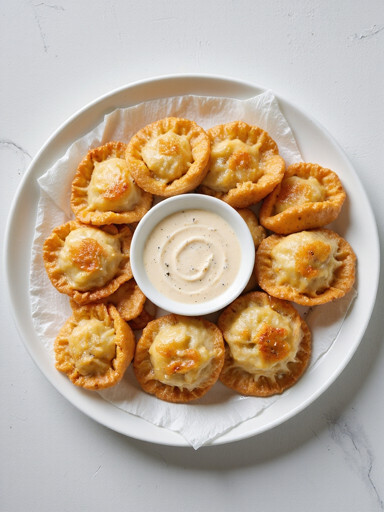 crisp sealed crab wontons