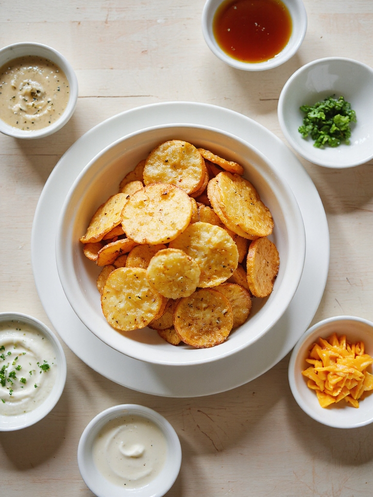 crisp seasoned air fryer chips