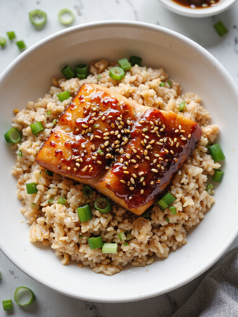 crisp skinned glazed pan seared salmon