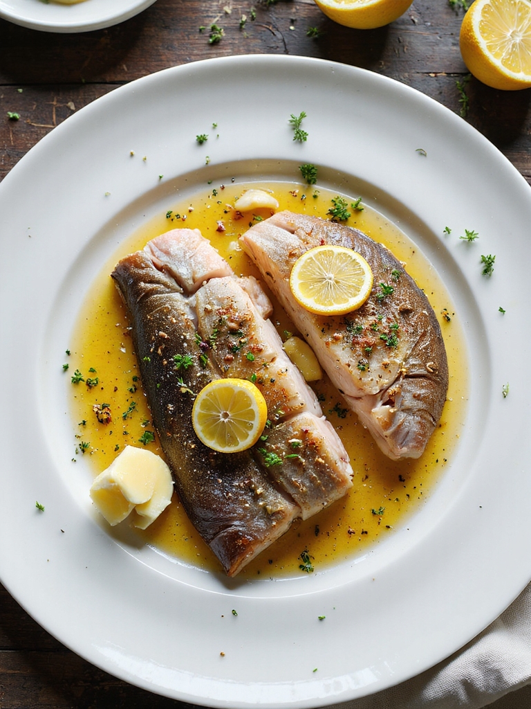 crisp skinned lemon herb wholefish