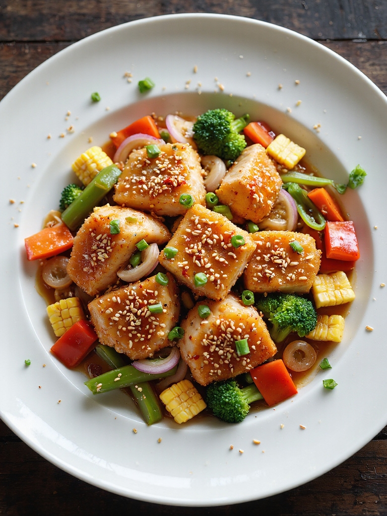 crisp veggies last second saucing